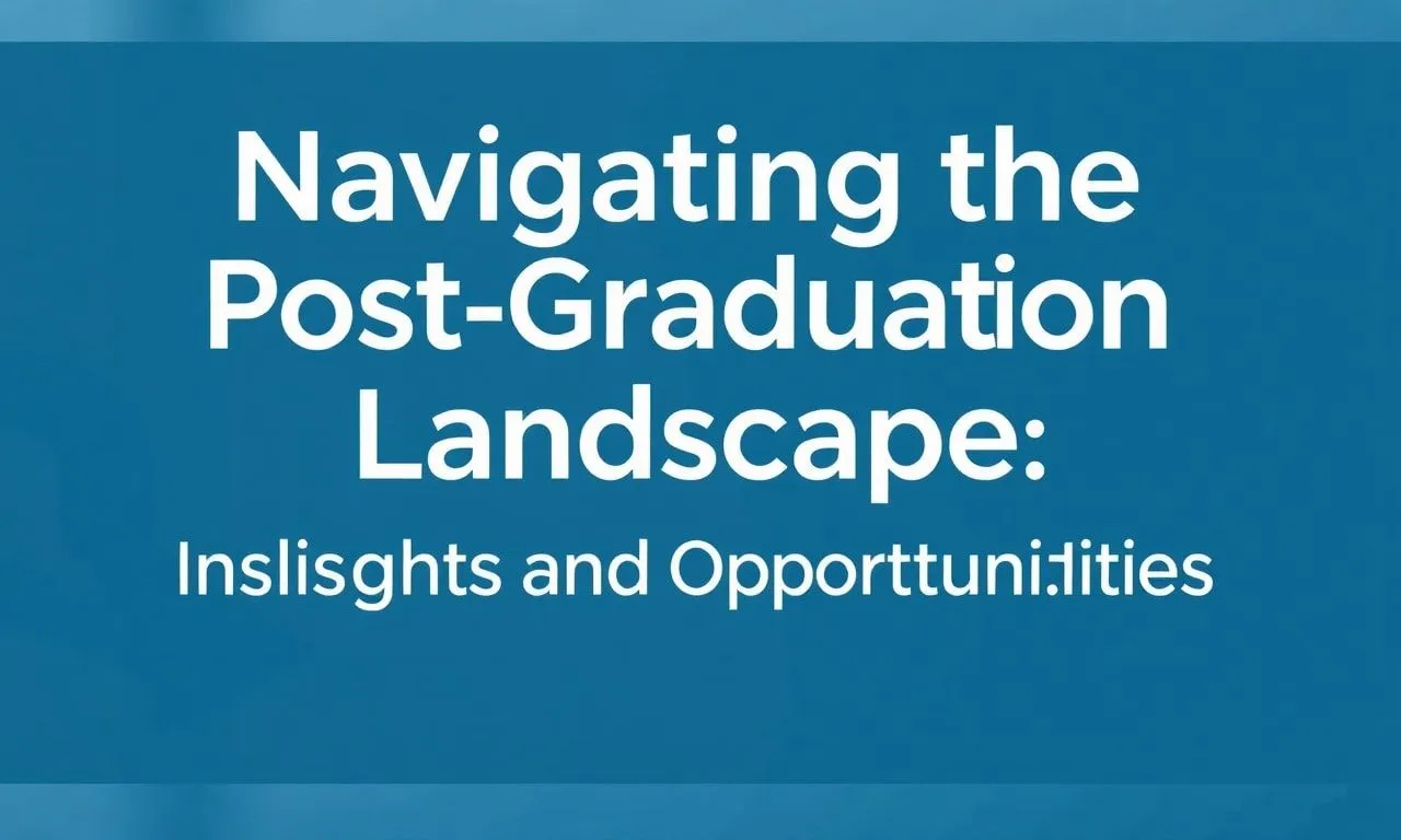Navigating the Post-Graduation Landscape: Insights and Opportunities Navigating the Post-Graduation Landscape: Insights and Opportunities