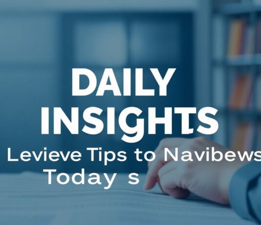 Daily Insights: Smart Tips to Navigate Today’s News Daily Insights: Clever Tips to Navigate Today's News
