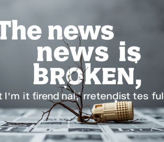 The News Is Broken, And I’m Tired of Pretending It’s Not The news is broken, and I'm tired of pretending it's not.